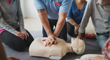 People on a course - First Aid